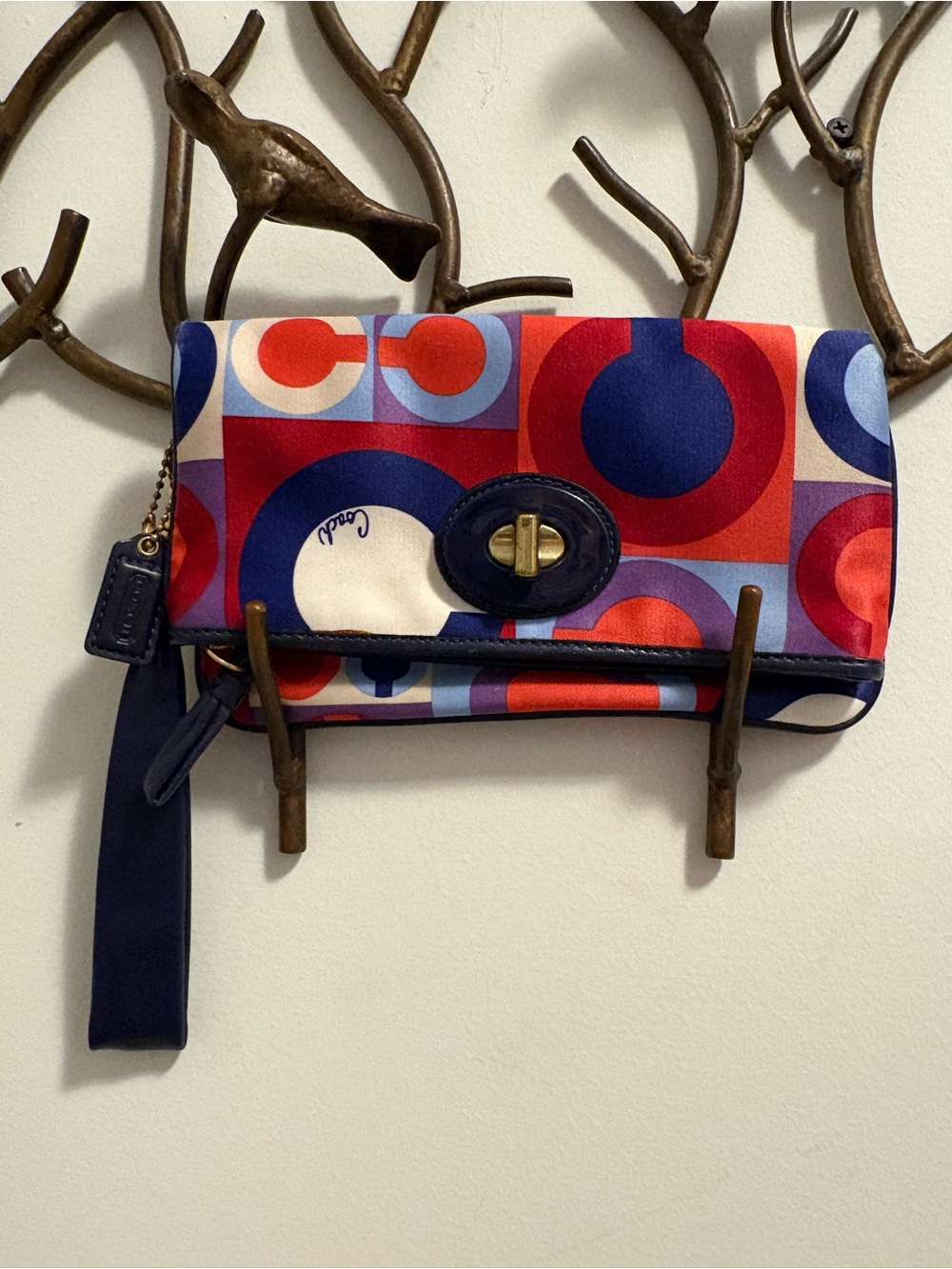 Coach Y2K Resort Op Art Clutch/Wristlet